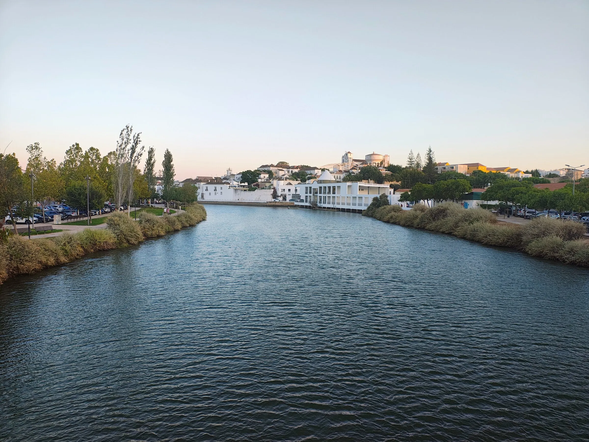 The river Gilão at dusk